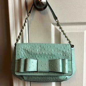 NWOT KATE SPADE Charm City Joleen Leather Shoulder Bag *rare Aqua/Mint colour*